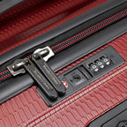 Traveler's Choice Maxporter II Polycarbonate Hardside Trunk with Spinner Wheels, Red, 22-Inch Carry-on Luggage