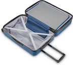 American Tourister Stratum XLT Expandable Hardside Luggage with Spinner Wheels, Blue Spruce, Checked-Medium 24-Inch
