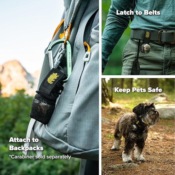 Coghlan's Magnetic Bear Bell with Silencer - Hiking Safety Gear for Wildlife Alert