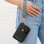 Beautiful Passport Holder for Travel with Wristlet Strap - All-in-One Wallet for Women with Card Slots and Tassel Keychain - Perfect RFID Blocking Case to Keep Your Travel Documents Organized & Safe