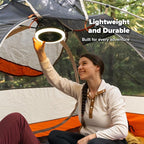 Coghlan's Portable Camping Fan with LED Light – Battery-Powered, Compact Design, Quiet Operation, USB Rechargeable for Tents, Outdoor Adventures, Emergency Use, and Travel
