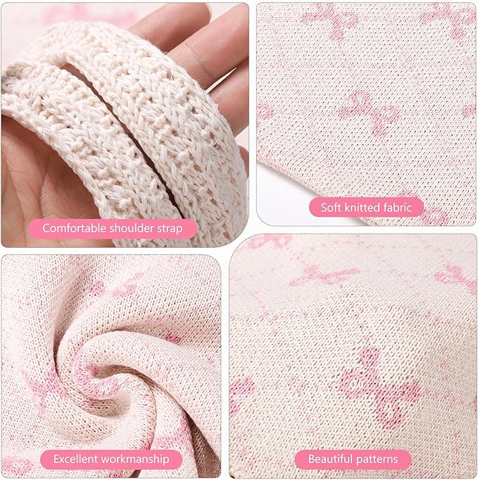 WantGor Crochet Bags, Beach Mesh Tote Bag Womens Shoulder Shopping Handbag Casual Travel Totes Bag Foldable Hobo Bags