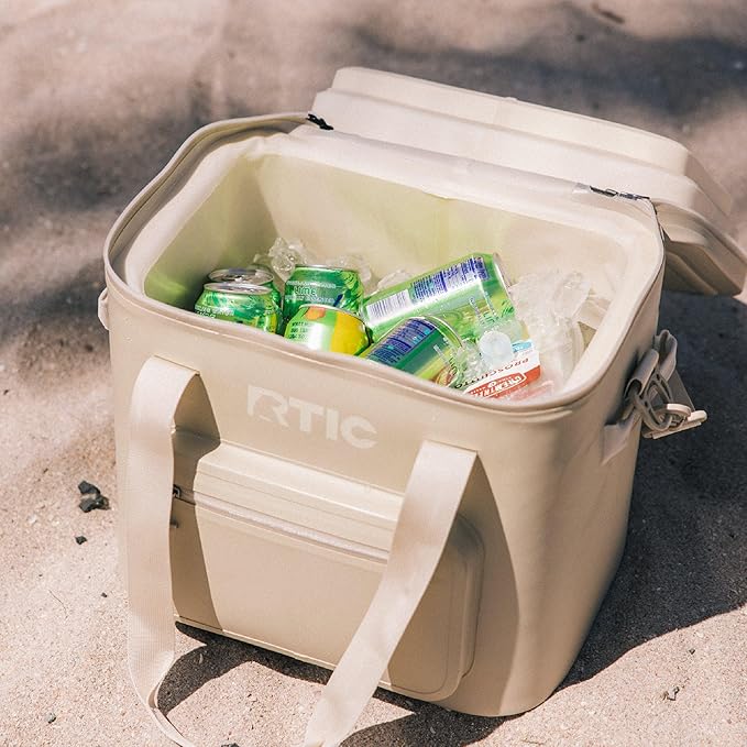 RTIC Ultra-Tough Soft Cooler Pro, Insulated, Waterproof, Leak Proof, Portable Floating Bag for Beverage, Drink, Lunch, Outdoor, Beach, Car, Camping, Picnic, Fishing, Boat