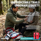 556 Piece Premium Large First Aid Kit, Survival Medical Bag with Labelled Compartments, Workplace Essential for Home & Sports, Molle Tactical Rip-Away Design, First Responders' Choice for Trauma