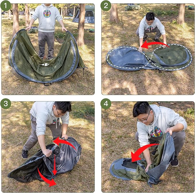 Night Cat Pop-up Camping Tent: 2 Person Tent Waterproof Instant Easy Setup Tunnel Tent