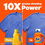 Tide Laundry Detergent Liquid, Clean Breeze Scent, 48 Loads, 60 fl oz, Works on 100% of Common Stains