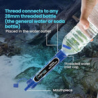 Filters-Clean Survival Water Filter Straw – 0.1 Micron Portable Personal Water Filter, 4,000L (1,056 Gallon) Capacity – Removes 99.9999% Bacteria & Protozoa – Hiking, Camping & Emergency Preparedness