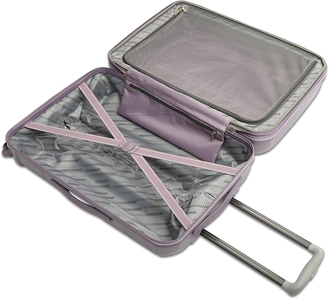 American Tourister Stratum 2.0 Expandable Hardside Luggage with Spinner Wheels, Purple Haze, Carry-on