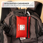 Thrive Mini First Aid Kit - Waterproof Rip-Stop Travel First Aid - Compact Hiking Supplies & Safety Kit - for Home Medical Use - 66 Piece Set, Pouch