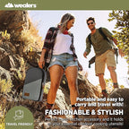 Wealers Camp Kitchen Cooking Utensil Set Travel Organizer Grill Accessories Portable Compact Gear for Backpacking BBQ Camping Hiking Travel Cookware Kit Water Resistant Case