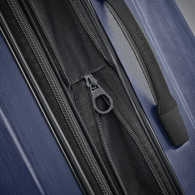 Samsonite Centric 2 Hardside Expandable Luggage with Spinner Wheels, True Navy, Checked-Large 28-Inch