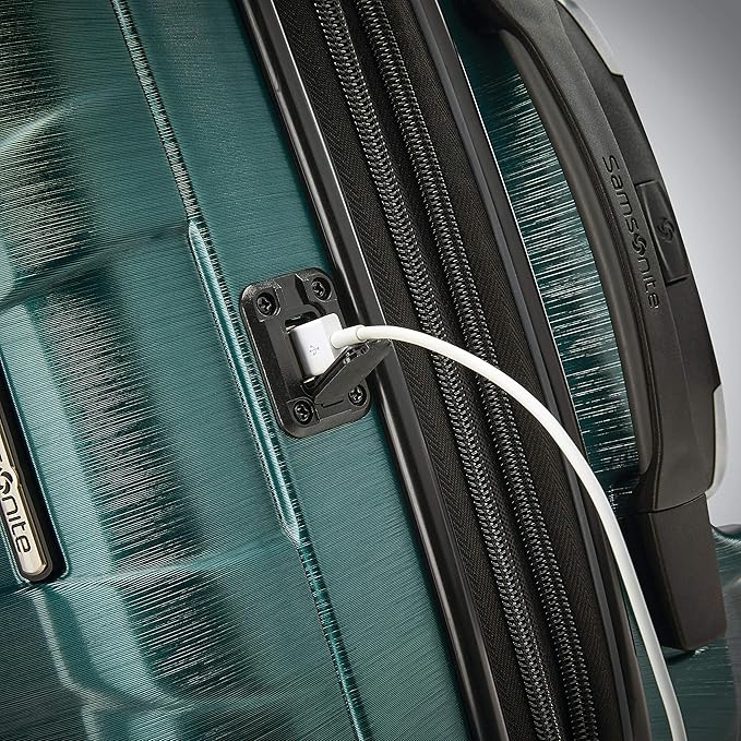 Samsonite Centric 2 Hardside Expandable Luggage with Spinner Wheels, Emerald Green, 3-Piece Set (20/24/28)