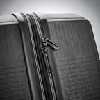American Tourister Stratum XLT Expandable Hardside Luggage with Spinner Wheels, Jet Black, Carry-On 21-Inch