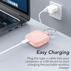 HUOTO Portable Wireless Charger for Apple Watch Accessories,for Apple Watch Series 11/10/9/8/UItra 2/UItra/7/6/5/4/3/2/SE,Compact Magnetic iWatch Charger 1200mAh Power Bank Keychain Travel Style Gift