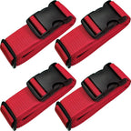 Ultra Long Heavy Duty Luggage Straps for Suitcases/Uprights/Duffels/Bags, 79" Adjustable Travel Packing Belts for Cargo Safety, Sturdy Baggage Strap Belts Multi-Pack