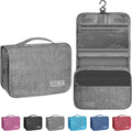 Toiletry Bag Travel Bag with Hanging Hook, Waterproof Shower Bathroom Hanging Toiletry Bag for Men Women,Small Multifunctional Makeup Cosmetic Bag,Portable Toiletries Bag Travel Organizer (Grey)