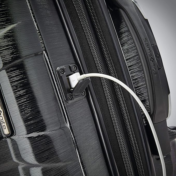 Samsonite Centric 2 Hardside Expandable Luggage with Spinner Wheels, 2-Piece Set (20/28),Black