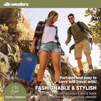 Wealers Camp Kitchen Cooking Utensil Set Travel Organizer Grill Accessories Portable Compact Gear for Backpacking BBQ Camping Hiking Travel Cookware Kit Water Resistant Case