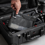 GOBAGS Production Zipper Bags - Electronics & Camera Accessories Bag - Cable organizer, Gear Accessory Pouch, Travel Camera Essentials (Small, Black, 2 pack)