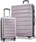 Samsonite Omni 2 Hardside 2 Piece Set - Includes Global Carry-On & Large Checked Suitcases - 360° Dual Spinner Wheels - Integrated TSA Lock & Expansion - Amazon Exclusive - ICY Lilac
