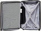 American Tourister Stratum XLT Expandable Hardside Luggage with Spinner Wheels, Jet Black, Checked-Large 28-Inch
