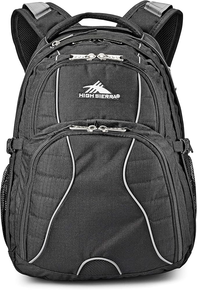 High Sierra Swerve Laptop Backpack, Black, One Size