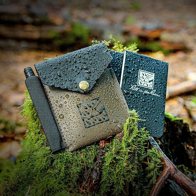 Rite in the Rain Monsoon On-the-Go Wallet, 3 3/8” x 3 ¾”, TPU fabric, Pen Holder (No. C971) | 3 3/8" x 3 ¾", Pen Holder, No. C971