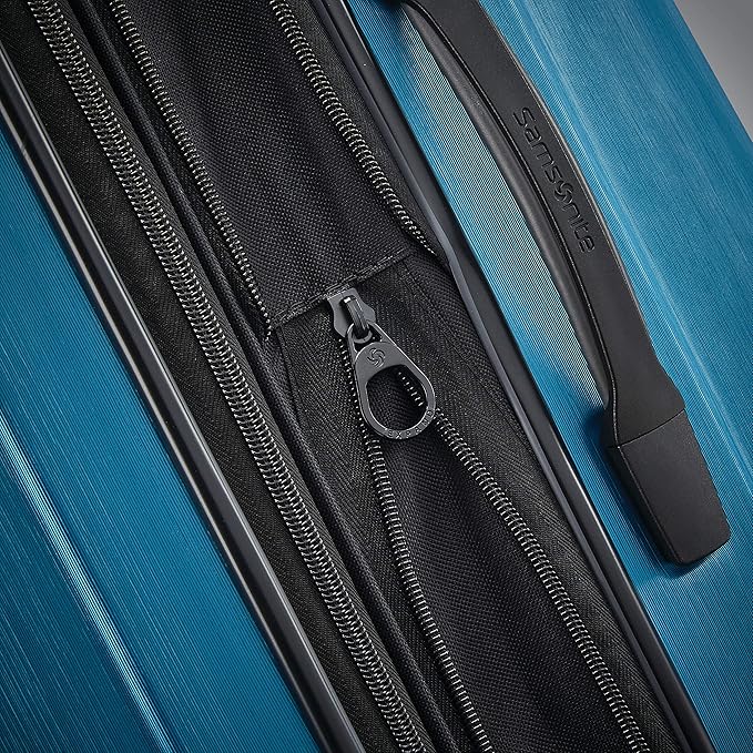 Samsonite Centric 2 Hardside Expandable Luggage with Spinner Wheels, Caribbean Blue, Checked-Medium 24-Inch