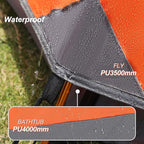 camppal 1 Person Tent for Camping Hiking Mountain Hunting Backpacking Tents 4 Season Resistance to Windproof Rainproof and Waterproof