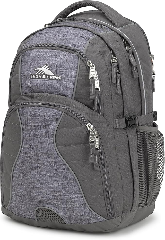 High Sierra Swerve Laptop Backpack, Slate/Woolly Weave, One Size
